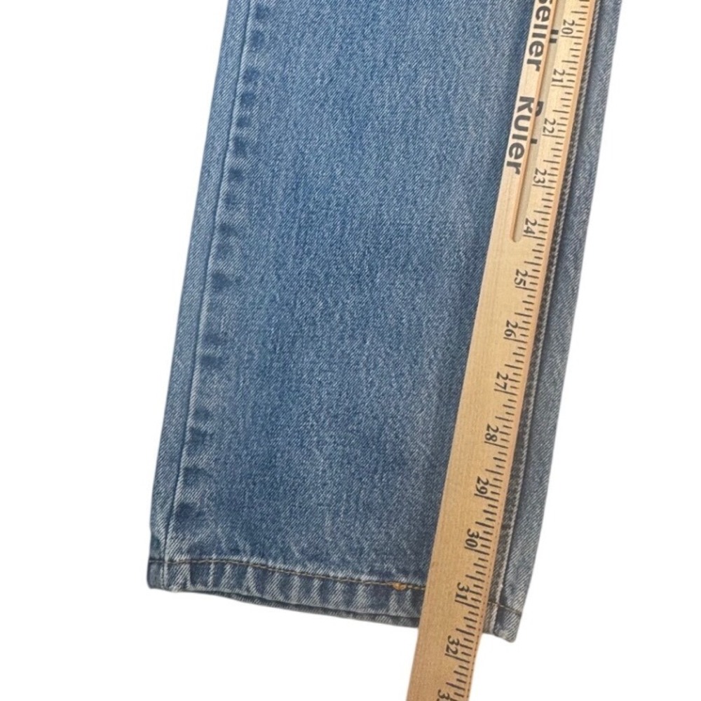Levis 505 Regular Fit Straight Leg Jeans Mens 31x34 Medium Wash Blue Denim - Picture 8 of 10